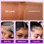 Kinky Curly Human Hair Bundles with Closure