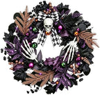 20" Halloween Skull Wreath