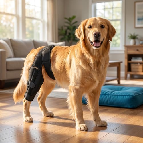 Dog Knee Brace for Back Leg, Medium