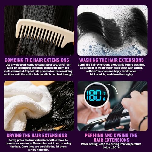 Kinky Straight Human Hair Bundles with Closure