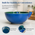 Berry Washing Bowl – Handcrafted Ceramic Berry Washer，B