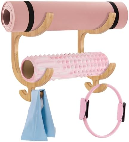 Wooden Yoga Mat Holder