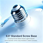 Socket Fan Light with Remote, Ceiling Fan with Lights E26/B22 Screw,