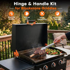 Hinge & Handle Kit for Blackstone Griddles (28"/36"/44")（Orange）