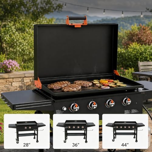 Hinge & Handle Kit for Blackstone Griddles (28"/36"/44")（Orange）