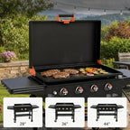 Hinge & Handle Kit for Blackstone Griddles (28"/36"/44")（Orange）