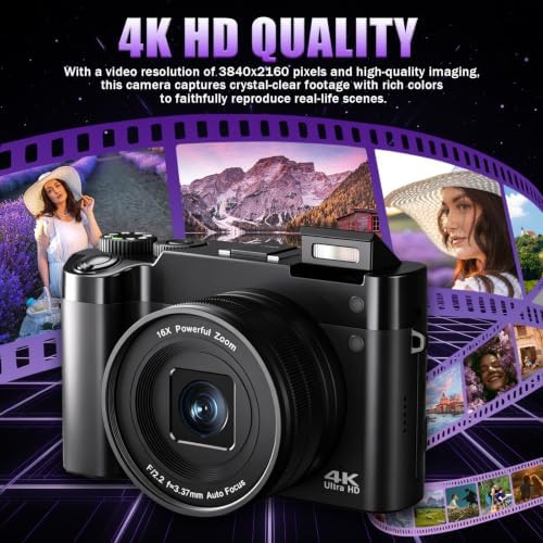 4K Digital Camera with Autofocus