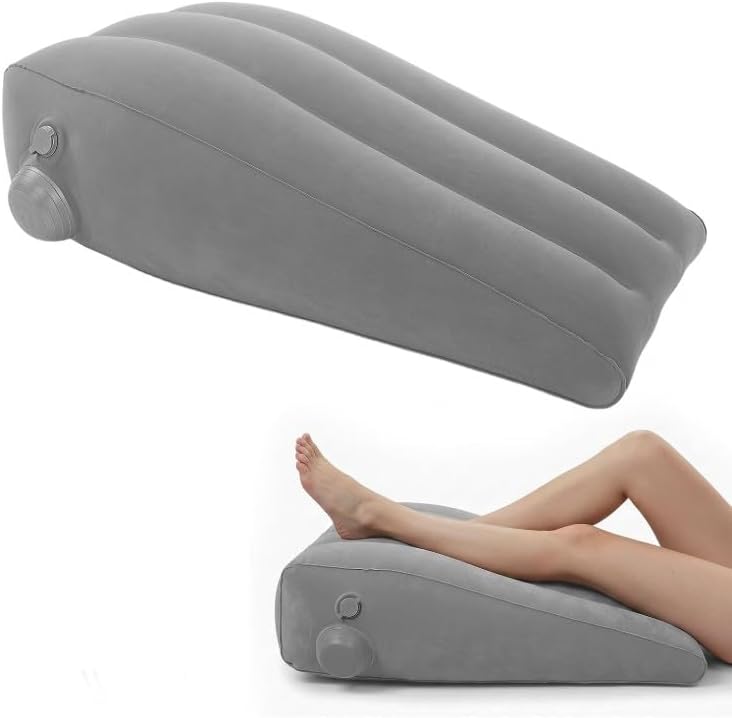 Gugxiom Inflatable Leg Elevation Pillow, Portable Inflatable Wedge Pillow