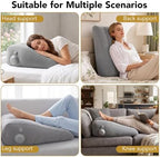 Gugxiom Inflatable Leg Elevation Pillow, Portable Inflatable Wedge Pillow