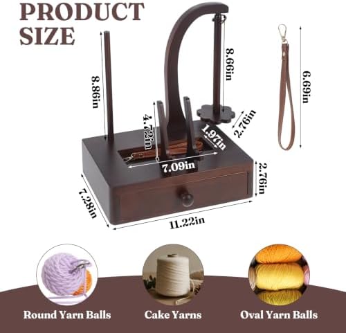 Wooden Magnetic Yarn Holder