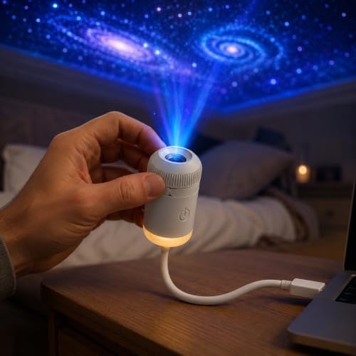 Smart Galaxy Projector Night Light, 2-in-1 Star Projector (24 Piece)