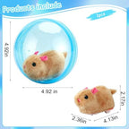 2026 New Self-Rolling Interactive Cat Ball Realistic Animal Automatic Moving Rolling Cat Ball 360° Rolling Spin Moving Cat Ball Fun Indoor Interactive Pet Ball for Cats Dogs Chasing(Blue)