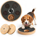 Dog Nail Scratch Board with Treat Box, Adjustable Rotating Nail File Board
