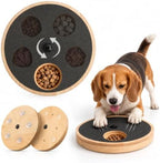 Dog Nail Scratch Board with Treat Box, Adjustable Rotating Nail File Board