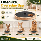 Dog Nail Scratch Board with Treat Box, Adjustable Rotating Nail File Board