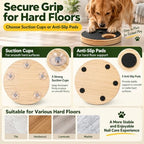 Dog Nail Scratch Board with Treat Box, Adjustable Rotating Nail File Board