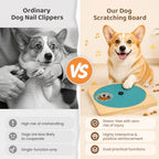 Dog Nail Scratch Board with Treat Box, Wooden Dog Scratch Board
