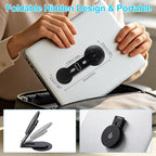 15W Wireless Charger Magnetic Phone Stand for Tesla & Laptop(Black)