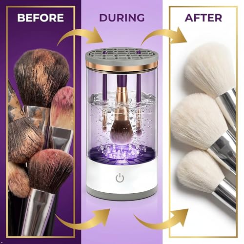 Electric Makeup Brush Cleaner Automatic Portable Washer Machine for Home Travel