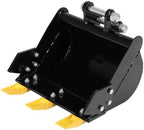 Generic 400mm Mini Excavator Trenching Bucket Attachment 0.98in Hole