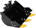 Generic 400mm Mini Excavator Trenching Bucket Attachment 0.98in Hole