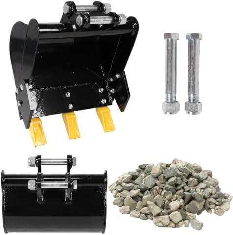 Generic 400mm Mini Excavator Trenching Bucket Attachment 0.98in Hole