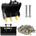 Generic 400mm Mini Excavator Trenching Bucket Attachment 0.98in Hole