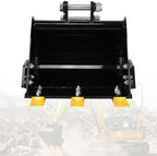 Generic 400mm Mini Excavator Trenching Bucket Attachment 0.98in Hole