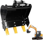 Generic 400mm Mini Excavator Trenching Bucket Attachment 0.98in Hole