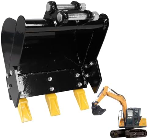 Generic 400mm Mini Excavator Trenching Bucket Attachment 0.98in Hole