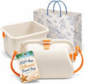 2027 New Silicone Beach Bag, Women's Swimming Storage Bag with Strap