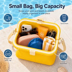 2027 New Silicone Beach Bag, Women's Swimming Storage Bag with Strap
