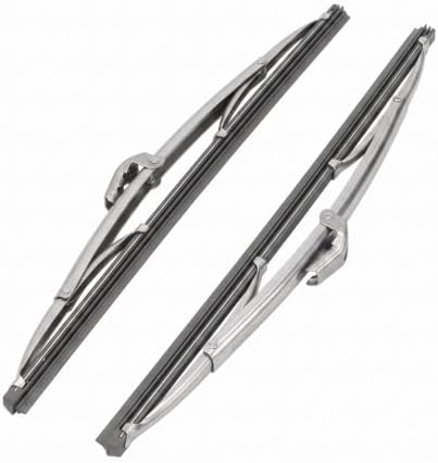 Gugxiom 12in/30.48cm Stainless Steel Wiper Blades, Universal for Car
