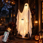 Halloween Hanging Ghost Decorations Outdoor,5 FT Large Swinging Ghost Set