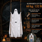 Halloween Hanging Ghost Decorations Outdoor,5 FT Large Swinging Ghost Set