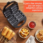 Corn Dog Waffle Maker with Non-stick Coating Plate,Make 6 Corn Dogs
