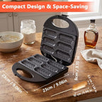 Corn Dog Waffle Maker with Non-stick Coating Plate,Make 6 Corn Dogs