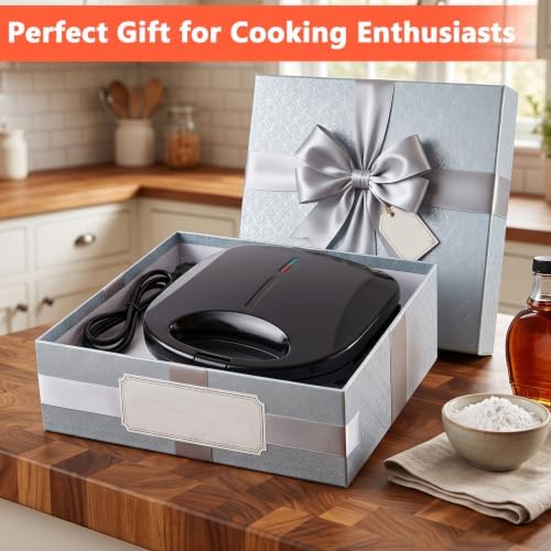 Corn Dog Waffle Maker with Non-stick Coating Plate,Make 6 Corn Dogs