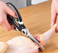 Heavy Duty Kitchen Scissors, Stainless Steel Multipurpose Kitchen Shears with Can Opener and Fish Scaler, Sharp Poultry Shears and Food Scissors for Meat, Chicken, Fish, Seafood, Vegetables and Herbs