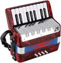 Kids Accordion with 17 Keys, Acordeones para Niños(Red)
