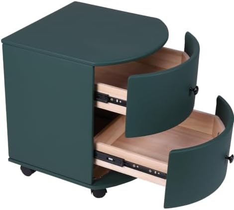Movable Small Cabinet with Wheels & Drawer for Home Decor