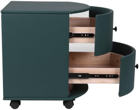 Movable Small Cabinet with Wheels & Drawer for Home Decor