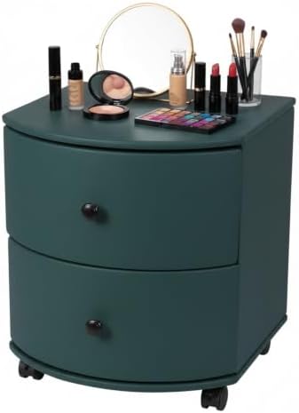 Movable Small Cabinet with Wheels & Drawer for Home Decor
