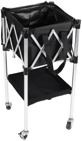 Portable Pickleball Baseball Hopper Basket Foldable Tennis &