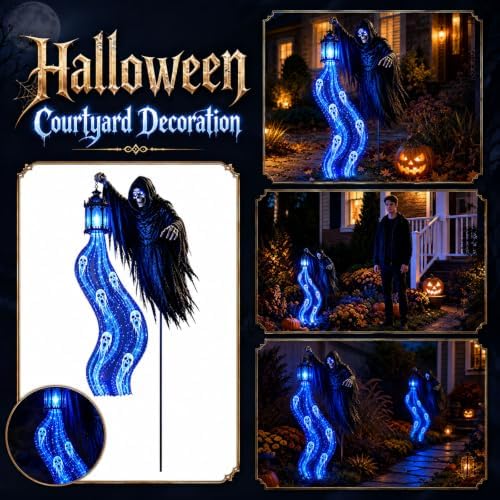 Halloween Soul Harvester Animated Garden Light Outdoor Halloween Decoration