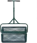 Generic 23.6 Inch Compost Spreader Heavy Duty Iron Mesh Basket for Lawn