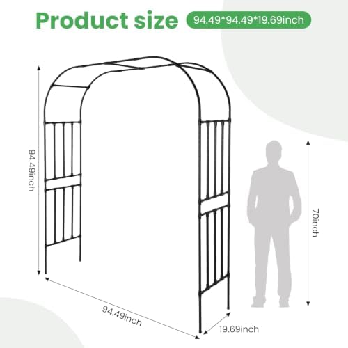 Generic Garden Arch Metal Trellis for Climbing Plants Outdoor Wedding Arch