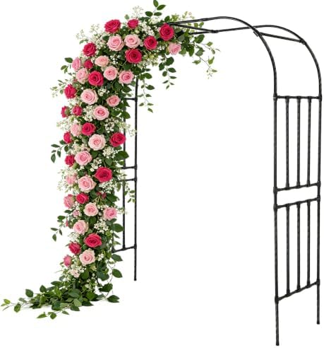Generic Garden Arch Metal Trellis for Climbing Plants Outdoor Wedding Arch