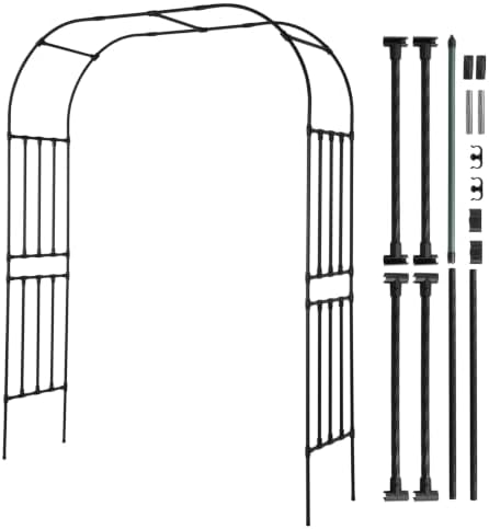 Generic Garden Arch Metal Trellis for Climbing Plants Outdoor Wedding Arch
