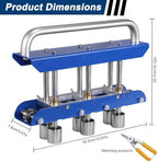 Three Station Large Radius Sheet Metal Brake with Aluminum Handle 0-90°